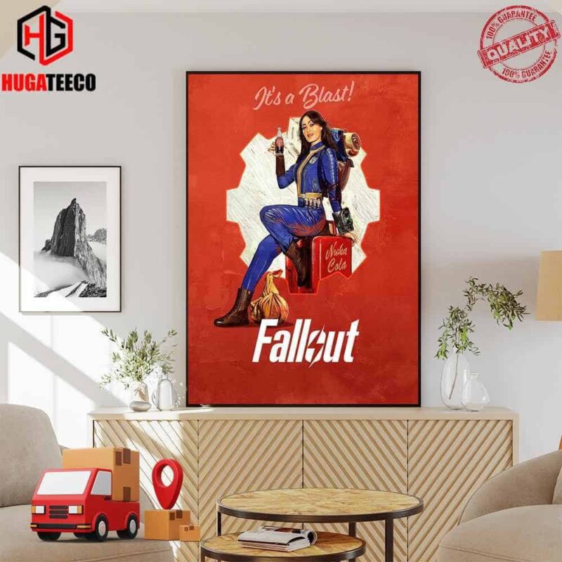 Official New Poster For The Fall Out Series It’s A Blast Premieres April 12 on Prime Video Poster Canvas