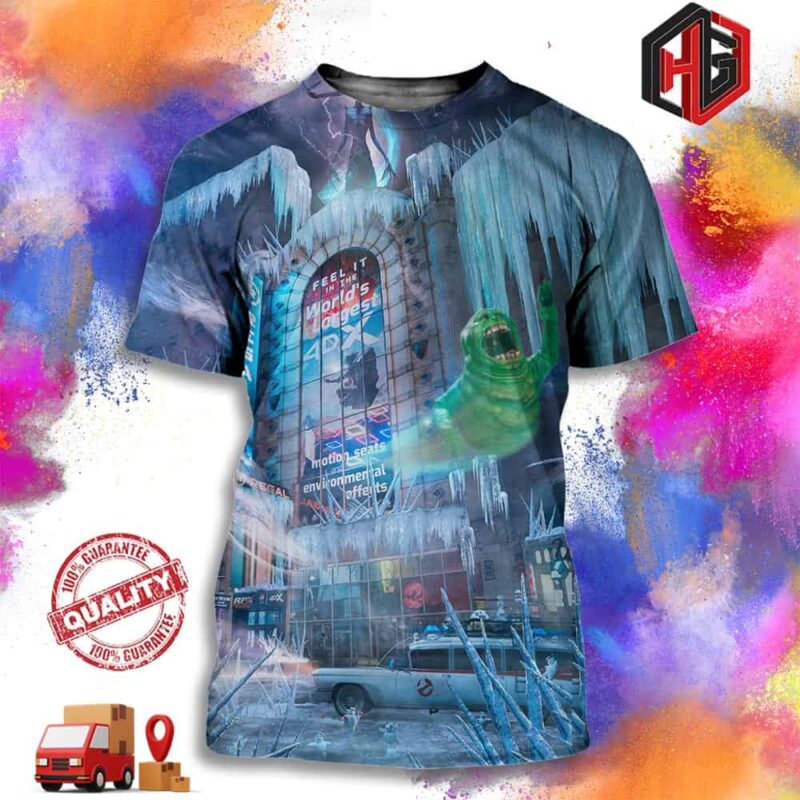 Official Poster 4DX For Ghostbusters Afterlife 2024 3D T-Shirt