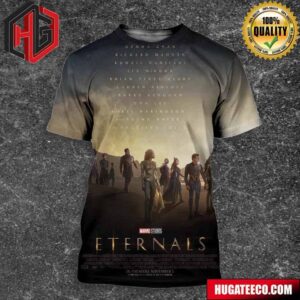 Official Poster For Eternals Marvel Studios In Theaters November 5 3D T-Shirt
