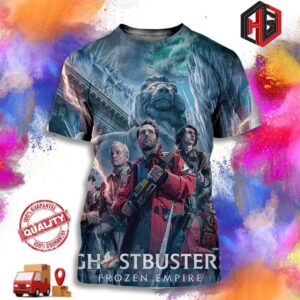 Official Poster For Ghostbusters Frozen Empire Exclusively In Theaters March 22 3D T-Shirt