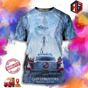 Official Poster For Ghostbusters Frozen Empire In Theaters On March 29 2024 3D T-Shirt