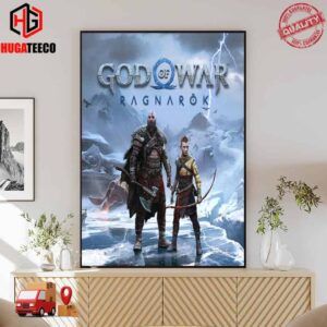 Official Poster For God Of War Ragnarok Games In Sony Best Play Station Poster Canvas
