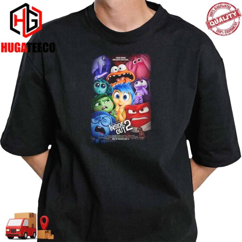 Official Poster For Inside Out 2 Releasing In Theaters On June 14 T-Shirt