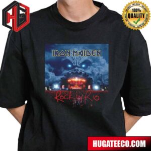 Official Poster For Iron Maiden Rock In Rio T-Shirt