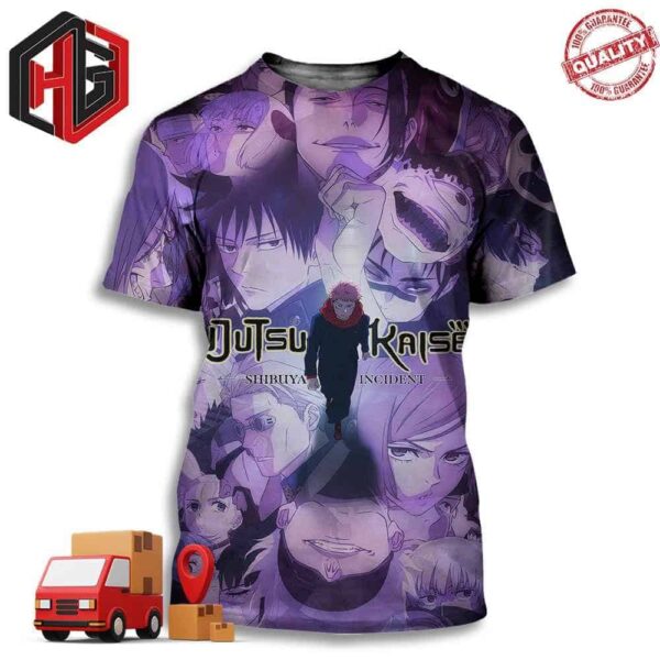 Official Poster For Jujutsu Kaisen Season 2 Wins Anime Of The Year At The 2024 Crunchyroll Anime Awards 3D T-Shirt