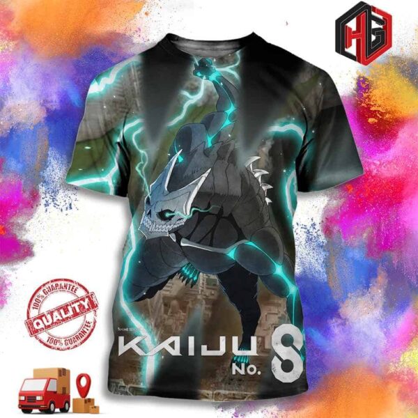 Official Poster For Kaiju No 8 Anime Scheduled For April 13 3D T-Shirt