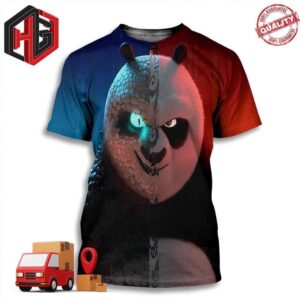 Official Poster For Kung Fu Panda 4 Release 8th March 2024 3D T-Shirt