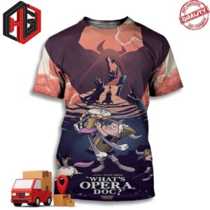 Official Poster For Looney Tunes Cartoons By Mark Bell 3D T-Shirt