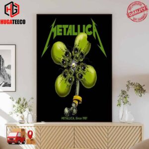 Official Poster For Metallica Since 1981 Happy St Patrick Day Feliz Dia de San Patricio Since Poster Canvas