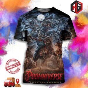 Official Poster For Poohniverse Monster Assemble 2025 3D T-Shirt