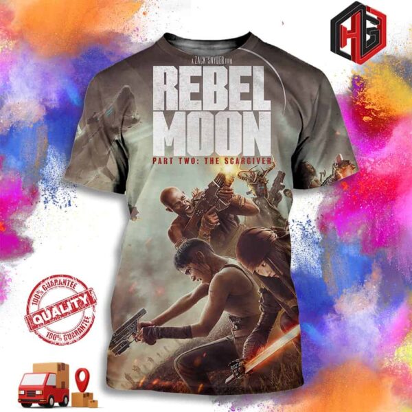 Official Poster For Rebel Moon Part Two The Scargiver Only On Netflix April 19 Merchandes 3D T-Shirt