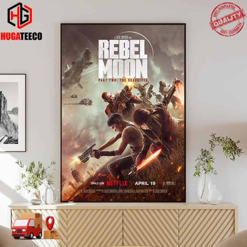 Official Poster For Rebel Moon Part Two The Scargiver Only On Netflix April 19 Poster Canvas