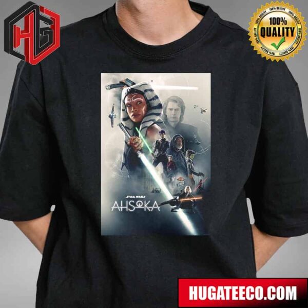 Official Poster For Star Wars Ahsoka Streaming On Disney T-Shirt