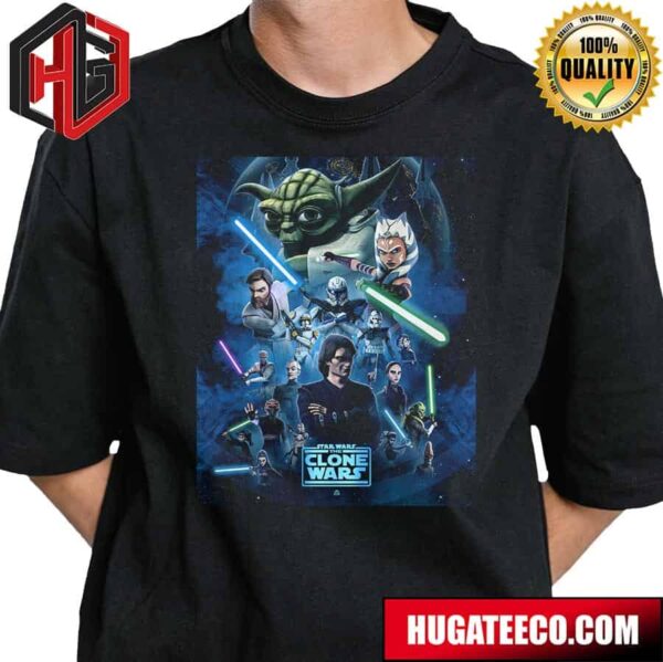 Official Poster For Star Wars Heroes Of The Clone Wars T-Shirt