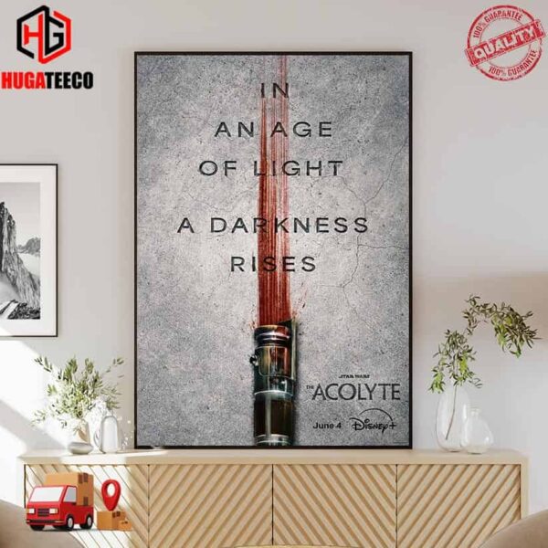 Official Poster For Star Wars The Colyte In An Age Of Light A Darkness Rises Poster Canvas