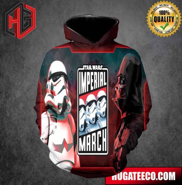 Official Poster For Star Wars The Imperial March 3D Hoodie T-Shirt
