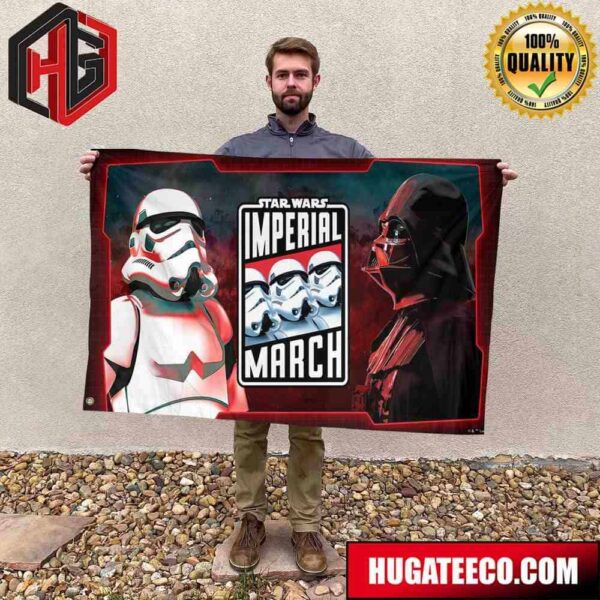 Official Poster For Star Wars The Imperial March Garden House Flag