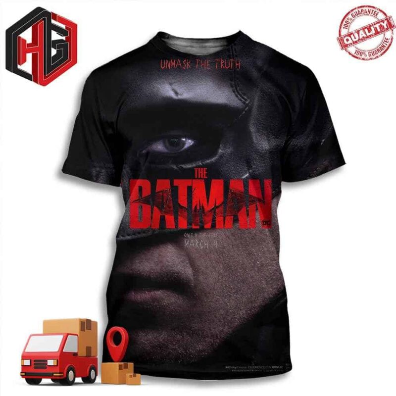 Official Poster For The Batman Part 2 Unmask The Truth Releasing On Theater March 4th  3D T-Shirt