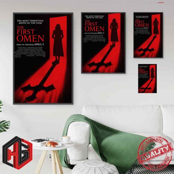 Official Poster For The First Omen Only In Theaters April 5 Poster Canvas