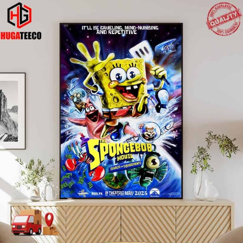 Official Poster For The Spongebob Movie Search For Squarepants In