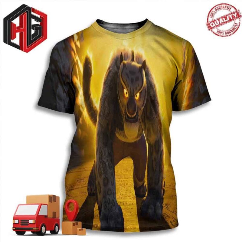 Official Poster Kung Fu Panda 4 Tai Lung Release 8th March 2024 3D T-Shirt