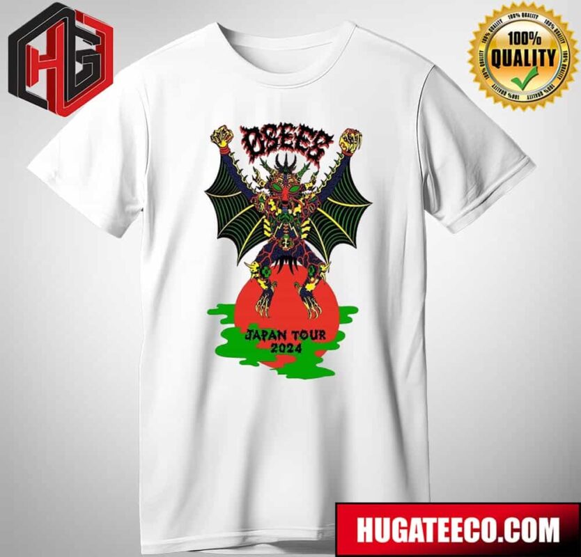 Osees Merchandise Official Play Japan Next Month 2024 Japan Tour T-Shirt