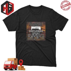 Pantera Music Art And Culture Collide Down Under Knotfest Australia Disturbed Lamb Of God 21 March Melbourne 23 MarchSydney 24 March Brisbane T-Shirt