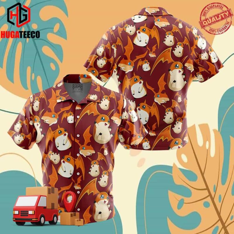 Patamon Digimon Hawaiian Shirt For Men And Women Summer Collections