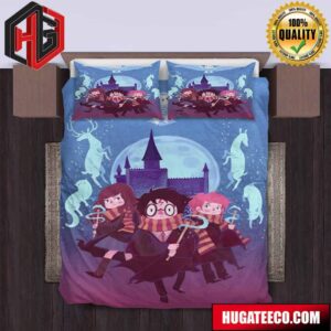 Patronus Harry Potter Duvet Cover Bedding Set Guarding Hogwarts With Magic