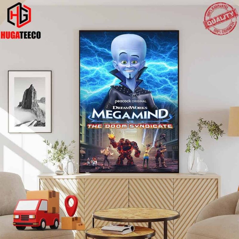 Peacock Original Dream Work Megamind And The Doom Sydnicate Poster Canvas