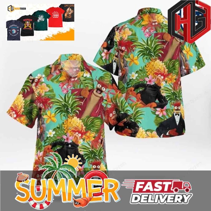 Pepe The King Prawn The Muppets Summer Hawaiian Shirt And Beach Short