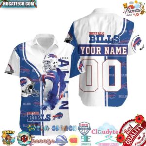 Personalized Buffalo Bills NFL Josh Allen 17 Hawaiian Shirt