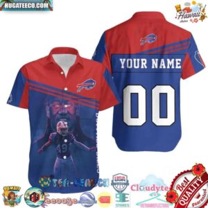 Personalized Buffalo Bills NFL Tremaine Edmunds 49 Hawaiian Shirt