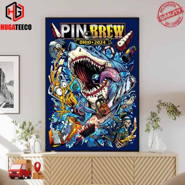Pinbrew Ohio Tour 2024 Limited Poster Canvas