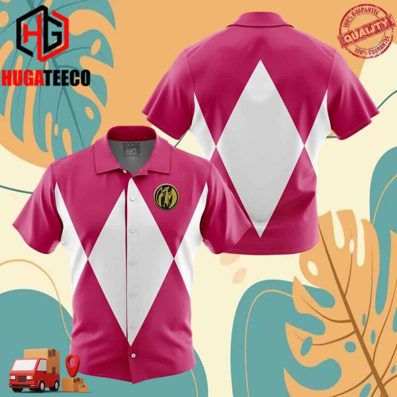 Pink Ranger Mighty Morphin Power Rangers Hawaiian Shirt For Men And Women Summer Collections