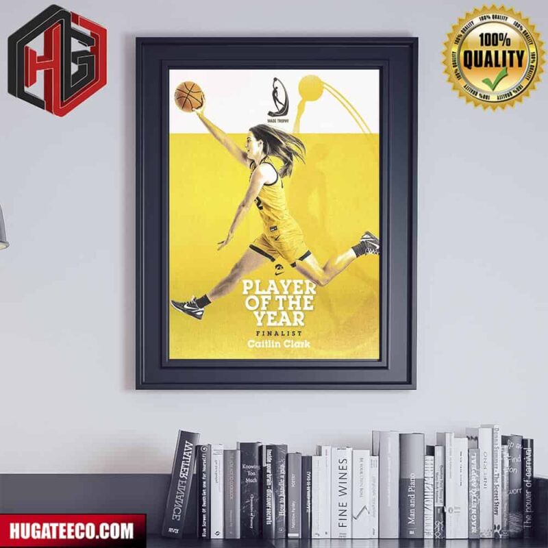 Player Of The Year Finalist Caitlin Clark Iowa Hawkeyes Poster Canvas