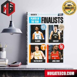 Player Of The Year Finalists From Naismith Awards NCAA March Madness Poster Canvas