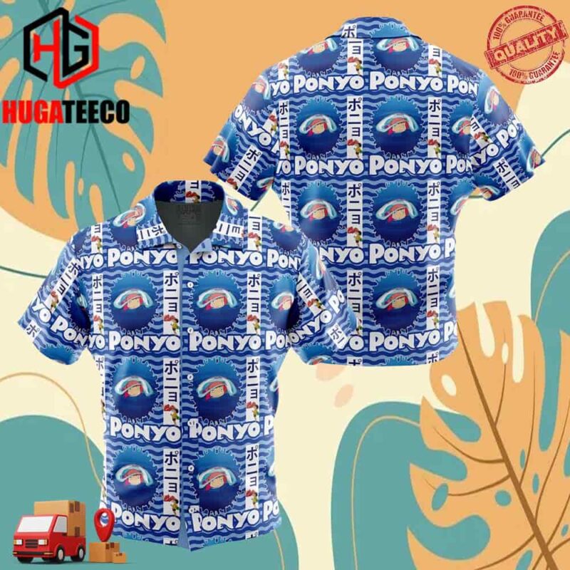 Ponyo Studio Ghibli Hawaiian Shirt For Men And Women Summer Collections