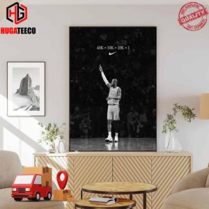 Number Don’t Lie King LeBron James Los Angels Lakers Has Rewritten History 40K Points 10K Assists 10K Rebounds Congratulations 40K Career Points Home Decor Poster Canvas