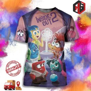 Poster For Disney Pixar Inside Out 2 Hits Theaters 3 Months From June 14 3D T-Shirt