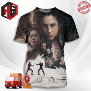 Poster For Dune Part Two Directed By Denis Villeneuve 3D T-Shirt