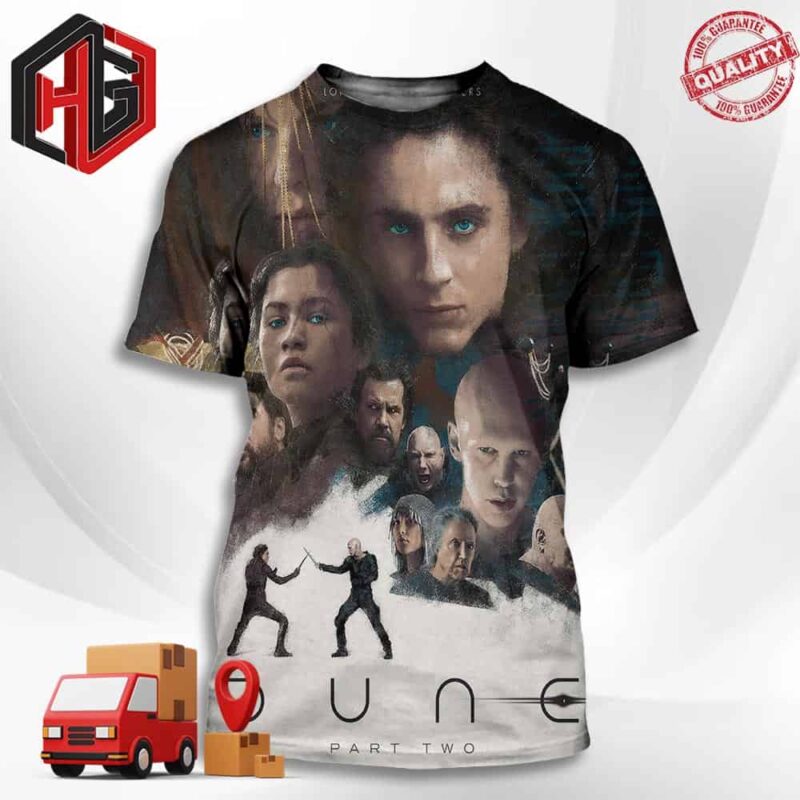 Poster For Dune Part Two Directed By Denis Villeneuve 3D T-Shirt