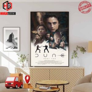 Poster For Dune Part Two Directed By Denis Villeneuve Poster Canvas