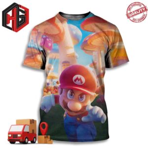 Poster For New Super Mario Bros Releasing In Theaters April 3 2026 3D T-Shirt