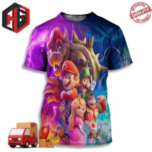 Poster For New Super Mario Bros Will Be Released On April 3 2026 3D T-Shirt