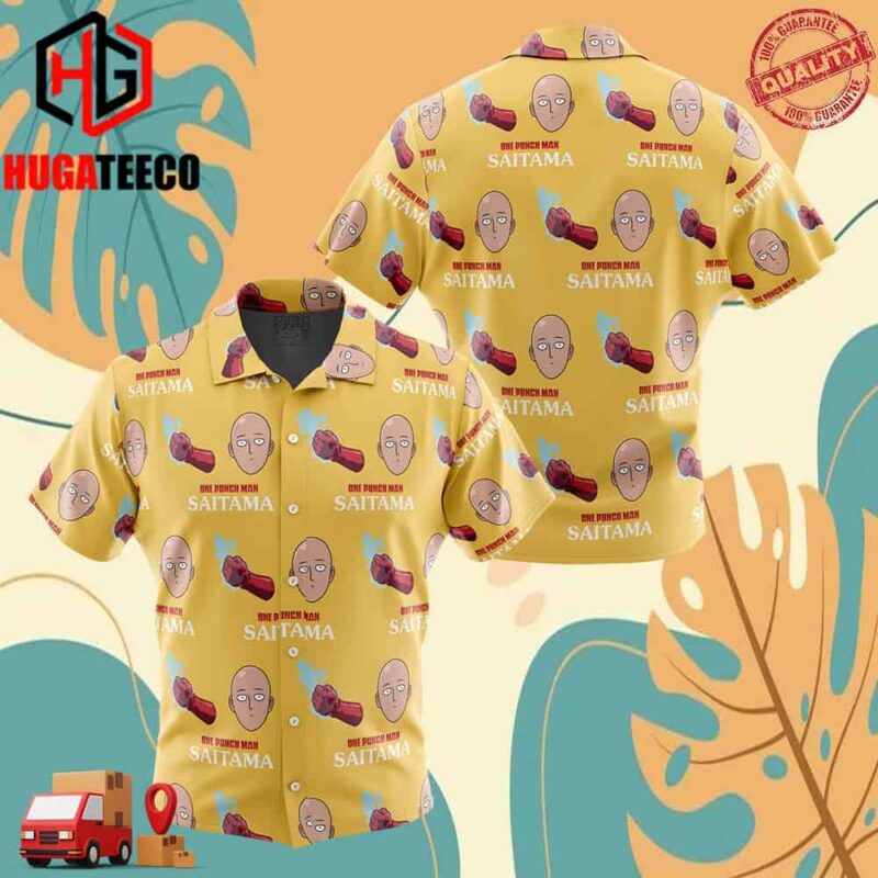 Power Saitama One Punch Man Hawaiian Shirt For Men And Women Summer Collections
