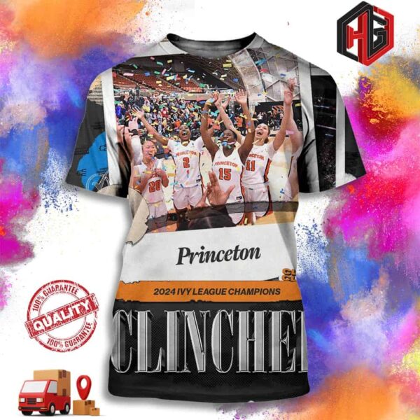 Princeton WBB Is 2024 Ivy League Champions NCAA March Madness Merchandise 3D T-Shirt