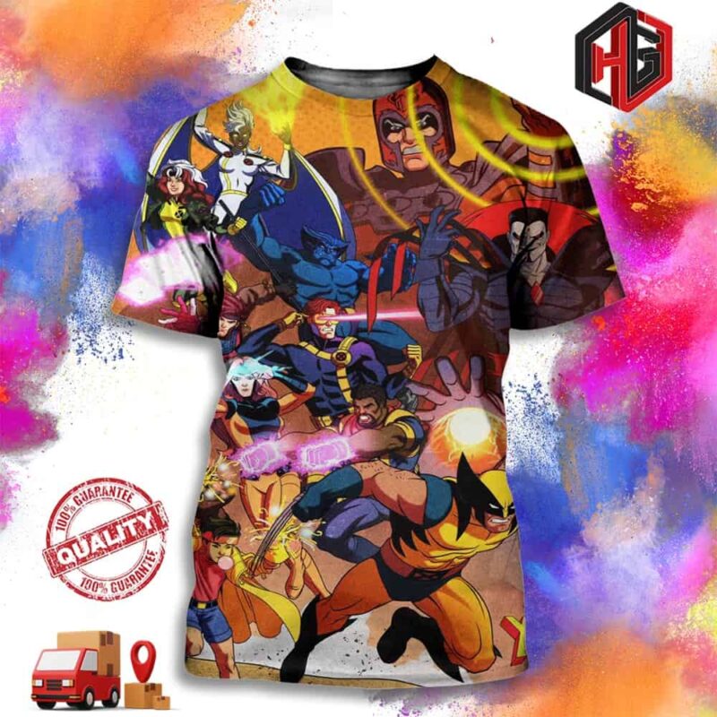 Promotional Poster Art for X-men 97 3D T-Shirt
