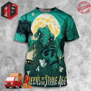 Queens Of The Stone Age Wellington 1st March 2024 At TSB Areana 3D T-Shirt