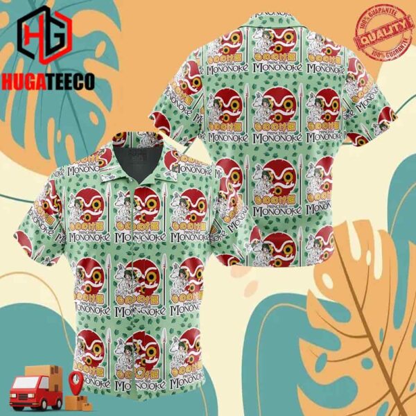 Raging Princess Mononoke Studio Ghibli Hawaiian Shirt For Men And Women Summer Collections